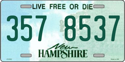 NH license plate 3578537