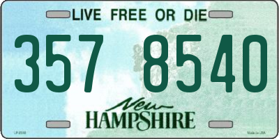 NH license plate 3578540