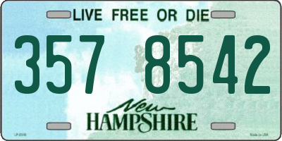 NH license plate 3578542