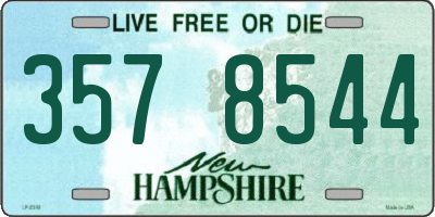NH license plate 3578544