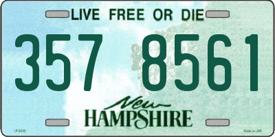 NH license plate 3578561