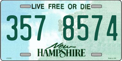 NH license plate 3578574