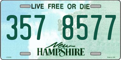 NH license plate 3578577