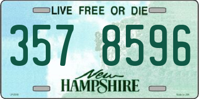 NH license plate 3578596