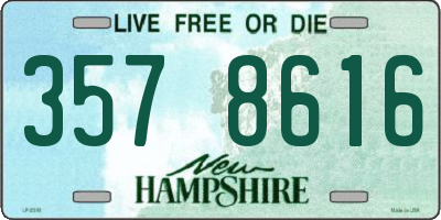 NH license plate 3578616