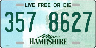 NH license plate 3578627