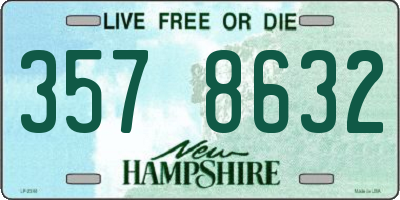 NH license plate 3578632