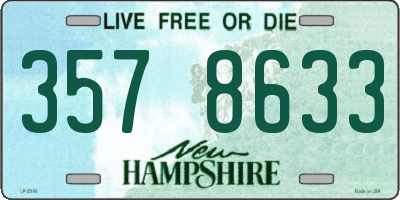 NH license plate 3578633