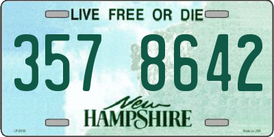 NH license plate 3578642