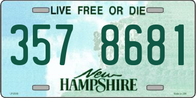NH license plate 3578681
