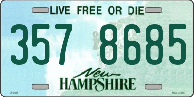 NH license plate 3578685