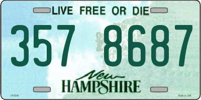 NH license plate 3578687