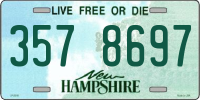 NH license plate 3578697