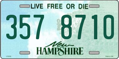 NH license plate 3578710