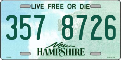 NH license plate 3578726