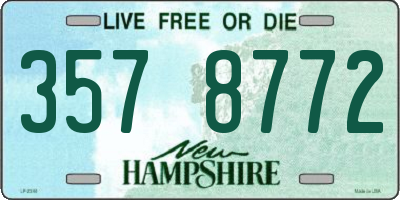 NH license plate 3578772