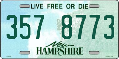 NH license plate 3578773