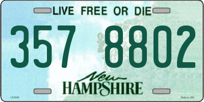 NH license plate 3578802