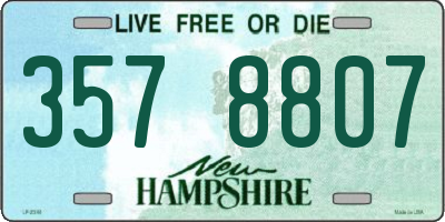 NH license plate 3578807