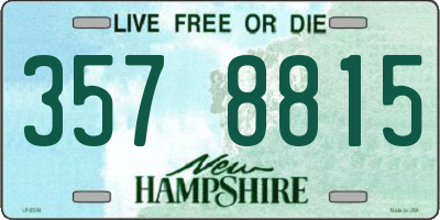NH license plate 3578815
