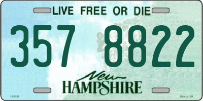 NH license plate 3578822