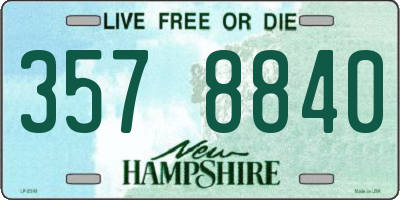 NH license plate 3578840