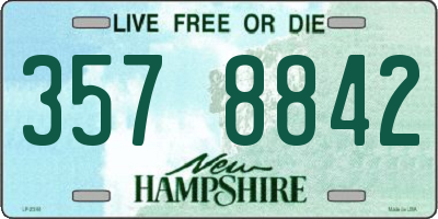 NH license plate 3578842