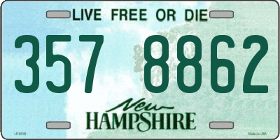 NH license plate 3578862