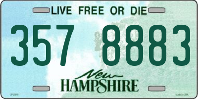 NH license plate 3578883