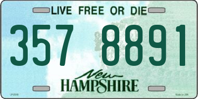 NH license plate 3578891