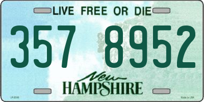 NH license plate 3578952