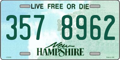 NH license plate 3578962