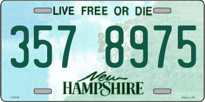 NH license plate 3578975