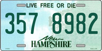 NH license plate 3578982