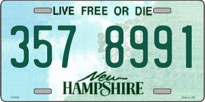 NH license plate 3578991