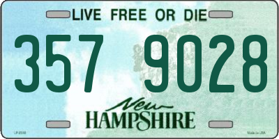NH license plate 3579028