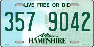 NH license plate 3579042