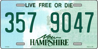NH license plate 3579047