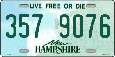 NH license plate 3579076