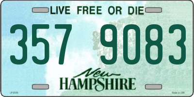 NH license plate 3579083