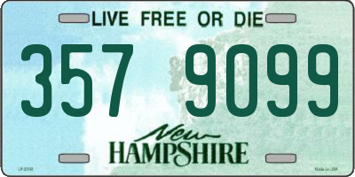NH license plate 3579099