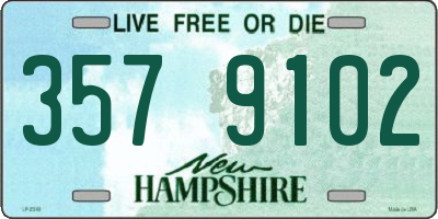NH license plate 3579102