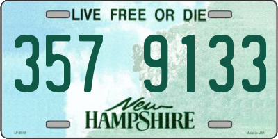NH license plate 3579133
