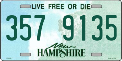 NH license plate 3579135