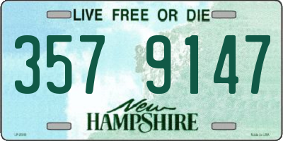 NH license plate 3579147