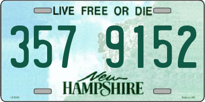 NH license plate 3579152