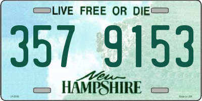 NH license plate 3579153