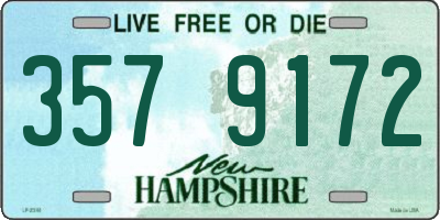 NH license plate 3579172