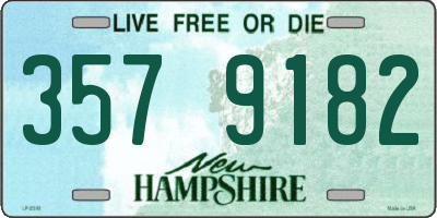 NH license plate 3579182