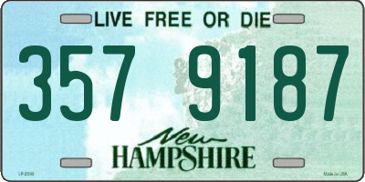 NH license plate 3579187